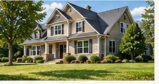Home with a septic system